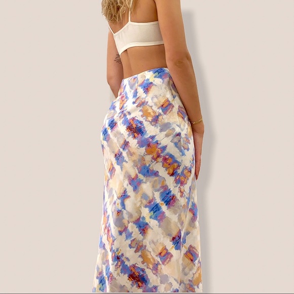 SOLD - Urban Outfitters midi slip skirt - Picture 2 of 4